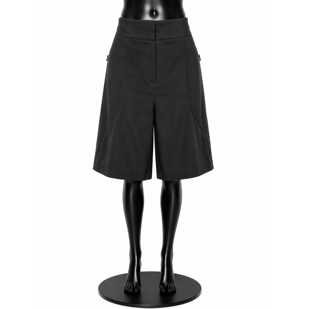 Tail Tech Womens Active Bermuda Golf Shorts Size 16 Black Poly Knit Stretch